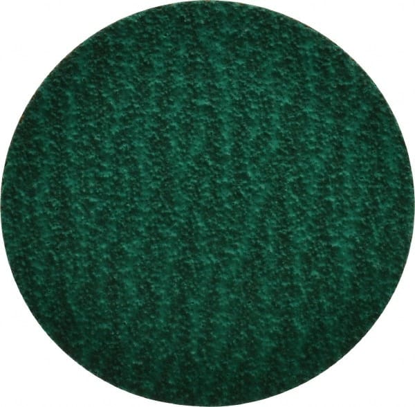 Standard Abrasives - 3" Disc Diam, 60 Grit, Zirconia Alumina Quick Change Disc - Type R Attaching System, Coated, Green, Medium Grade, 18,000 RPM - Exact Tooling