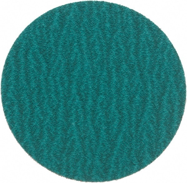 Standard Abrasives - 3" Disc Diam, 80 Grit, Zirconia Alumina Quick Change Disc - Type S Attaching System, Coated, Green, Medium Grade, 18,000 RPM - Exact Tooling