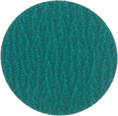 Standard Abrasives - 3" Disc Diam, 80 Grit, Zirconia Alumina Quick Change Disc - Type S Attaching System, Coated, Green, Medium Grade, 18,000 RPM - Exact Tooling