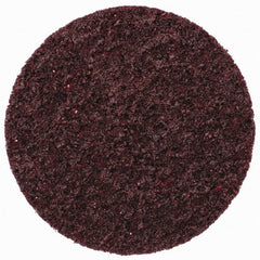 Standard Abrasives - 3" Disc Diam, Aluminum Oxide Quick Change Disc - Type P Attaching System, Nonwoven, Dark Maroon, Medium Grade, 18,000 RPM, FE Series - Exact Tooling