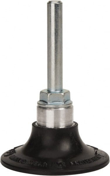 Standard Abrasives - 2" Diam Quick-Change Type S Disc Backing Pad - 1/4" Shank Diam, Firm Density, 30,000 RPM, SocAtt Compatible - Exact Tooling