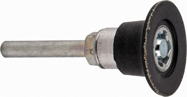 Standard Abrasives - 1-1/2" Diam Quick-Change Type P Disc Backing Pad - 1/4" Shank Diam, Medium Density, 30,000 RPM - Exact Tooling