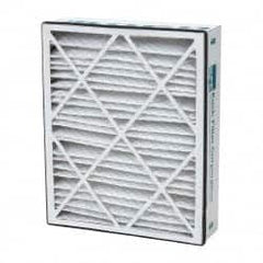 Made in USA - 20" Noml Height x 25" Noml Width x 6" Noml Depth, 35 to 45% Capture Efficiency, Wire-Backed Pleated Air Filter - MERV 8, Cotton/Polyester, Integrated Beverage Board Frame, 300 Max FPM, 1,040 CFM, For Space-Gard 2200/2250 Type 201 - Exact Tooling