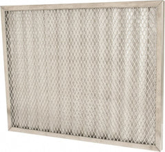Made in USA - 16" Noml Height x 20" Noml Width x 1" Noml Depth, 71% Capture Efficiency, Permanent Air Filter - MERV 7, Aluminum Cloth & Mesh, Integrated Aluminum Frame, 300 Max FPM, 640 CFM, For Any Unit - Exact Tooling