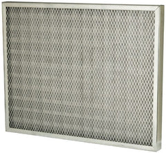 Made in USA - 20" Noml Height x 25" Noml Width x 2" Noml Depth, Permanent Air Filter - Steel, Integrated Steel Frame, 500 Max FPM, 1,750 CFM, For Large Particle Removal Applications - Exact Tooling