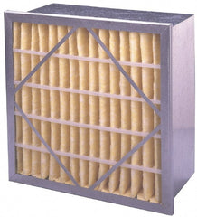 PrecisionAire - 20" Noml Height x 20" Noml Width x 12" Noml Depth, 65% Capture Efficiency, Rigid Box Air Filter - MERV 11, Synthetic Polypropylene, Integrated Corrosion-Resistant Steel Frame, 1,400 CFM - Exact Tooling