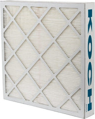 Made in USA - 24" Noml Height x 24" Noml Width x 4" Noml Depth, 95% Capture Efficiency, Wireless Pleated Air Filter - MERV 14, Microfiberglass Paper, Integrated Beverage Board Frame, 500 Max FPM, 2,000 CFM, For Any Unit - Exact Tooling
