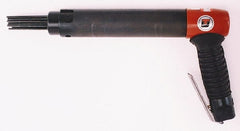 Universal Tool - 3,400 BPM, 1" Bore Diam, Pneumatic Pistol Grip Needle Scaler - 1/8" Needle Diam, 7" Needle Length, 12 CFM, 90 psi, 1/4 NPT Inlet - Exact Tooling