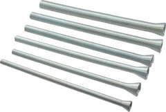 General - 1/4 to 5/8" Capacity, 6 Piece Spring-Type Tube Bender Set - Works on Copper - Exact Tooling