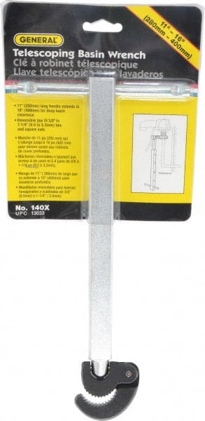 General - Basin Wrenches Style: Telescoping Minimum Pipe Capacity: 3/8 (Inch) - Exact Tooling