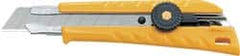 Olfa - Snap Utility Knife - Yellow Plastic Handle - Exact Tooling