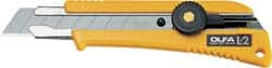 Olfa - Snap Utility Knife - Yellow Plastic Handle - Exact Tooling