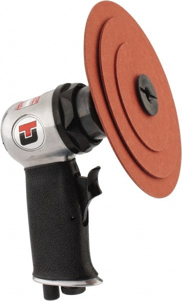 Universal Tool - 3" Max Disc, 20,000 RPM, Pneumatic Handheld Disc Sander - 4 CFM, 1/4 NPT Inlet, 0.33 hp, 90 psi - Exact Tooling
