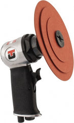 Universal Tool - 3" Max Disc, 20,000 RPM, Pneumatic Handheld Disc Sander - 4 CFM, 1/4 NPT Inlet, 0.33 hp, 90 psi - Exact Tooling