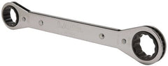Lang - 13/16" x 7/8" 12 Point Ratcheting Box Wrench - Double End, 9-1/4" OAL, Steel - Exact Tooling