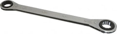 Lang - 1" x 1-1/16" 12 Point Ratcheting Box Wrench - Double End, 15" OAL, Steel - Exact Tooling