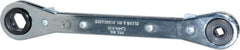Lang - 1/4" & 3/16" Sq x 9/16" & 1/2" Hex 6 Point 4 in 1 Reversible Ratcheting Box Wrench - Exact Tooling