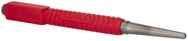 Stanley - 3/32" Nail Punch - 5" OAL, Steel - Exact Tooling