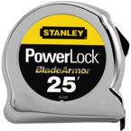 STANLEY® PowerLock® Tape Measure with BladeArmor® Coating 1" x 25' - Exact Tooling