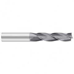 7/16 Dia. x 6 Overall Length 3-Flute Square End Solid Carbide SE End Mill-Round Shank-Center Cut-TiAlN - Exact Tooling