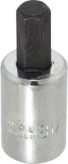 Proto - 3/8" Drive, 8mm Hex Bit Socket - 1-49/64" OAL, 3/4" Bit Length - Exact Tooling