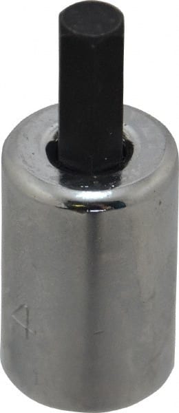 Proto - 3/8" Drive, 1/4" Hex Bit Socket - 1-13/16" OAL, 3/4" Bit Length - Exact Tooling