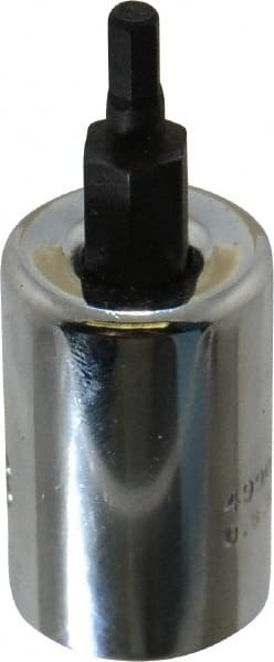 Proto - 3/8" Drive, 1/8" Hex Bit Socket - 1-13/16" OAL, 3/4" Bit Length - Exact Tooling