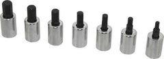 Proto - 7 Piece 3/8" Drive Metric Hex Bit Socket Set - 4 to 10mm Hex - Exact Tooling