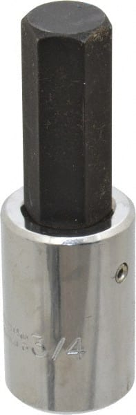 Proto - 1/2" Drive, 3/4" Hex Bit Socket - 4" OAL, 2" Bit Length - Exact Tooling