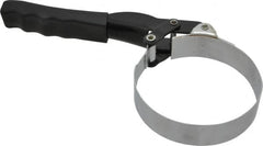 Plews - 3-1/2 to 3-7/8" Diam, Standard Handle Large Oil Filter Wrench - Steel, For Use with Filters from 3-1/2 to 3-7/8" - Exact Tooling