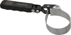 Plews - 2-1/4 to 2-9/16" Diam, Swivel Handle CompactOil Filter Wrench - Steel, For Use with Filters from 2-1/4 to 2-9/16" - Exact Tooling