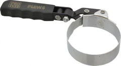 Plews - 2-13/16 to 3-5/32" Diam, Swivel Handle Small Oil Filter Wrench - Steel, For Use with Filters from 2-13/16 to 3-5/32" - Exact Tooling