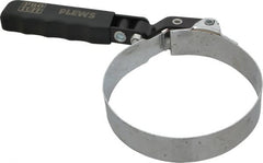Plews - 4-1/8 to 4-1/2" Diam, Swivel Handle Large Oil Filter Wrench - Steel, For Use with Filters from 4-1/8 to 4-1/2" - Exact Tooling