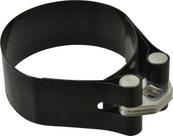 Plews - 4-1/8 to 4-21/32" Diam, Heavy Duty Oil Filter Wrench - Steel, For Use with Filters from 4-1/8 to 4-21/32" - Exact Tooling
