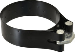 Plews - 5-5/32 to 5-21/32" Diam, Heavy Duty Truck Oil Filter Wrench - Steel, For Use with Filters from 5-5/32" to 5-21/32" - Exact Tooling