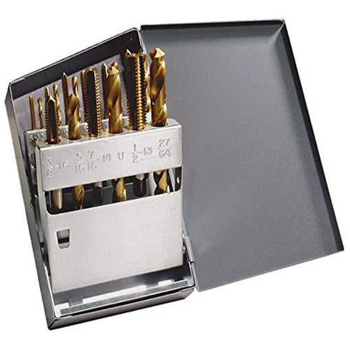 GT/VTD 18 Piece 303 Hand Tap/Jobber Drill Set-TiN - Exact Tooling