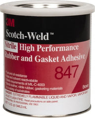 3M - 32 oz Can Brown Butyl Rubber Gasket Sealant - 300°F Max Operating Temp, Series 847 - Exact Tooling