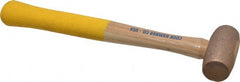 Cook Hammer - 1 Lb Head Nonsparking Mallet - 12" OAL, Wood Handle - Exact Tooling