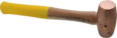 Cook Hammer - 2 Lb Head Nonsparking Mallet - 13" OAL, Wood Handle - Exact Tooling