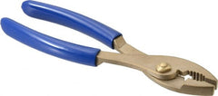Ampco - 8" OAL, Combination Slip Joint Pliers - Standard Jaw, Standard Head, Nonsparking - Exact Tooling