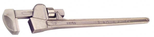 Ampco - 10" Bronze Straight Pipe Wrench - 1" Pipe Capacity - Exact Tooling