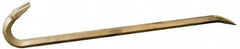 Ampco - 36" OAL Nonsparking Wrecking Bar - 1-11/16" Wide, Aluminum Bronze - Exact Tooling