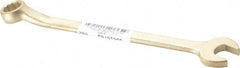 Ampco - 5/8" 12 Point Offset Combination Wrench - 15° Offset Angle, 8-1/4" OAL, Aluminum Bronze, Plain Finish - Exact Tooling
