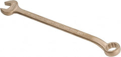 Ampco - 3/4" 12 Point Offset Combination Wrench - 15° Offset Angle, 10-1/8" OAL, Aluminum Bronze, Plain Finish - Exact Tooling