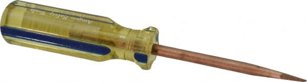 Ampco - Nonsparking Slotted Screwdriver - Round Shank, Acetate Handle - Exact Tooling