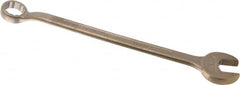 Ampco - 1" 12 Point Offset Combination Wrench - 15° Offset Angle, 13-1/4" OAL, Aluminum Bronze, Plain Finish - Exact Tooling
