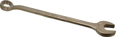 Ampco - 1-1/8" 12 Point Offset Combination Wrench - 15° Offset Angle, 17" OAL, Aluminum Bronze, Plain Finish - Exact Tooling