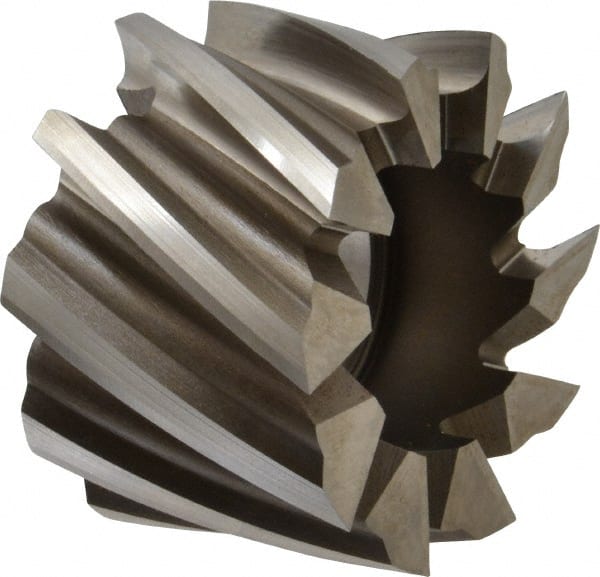 Keo - 2-1/4" Diam, 1" Arbor Hole Diam, 1-1/2" Length of Cut, 10 Flute, High Speed Steel, Finisher Shell End Mill - Right Hand Cut, Right Hand Spiral Flute, Uncoated - Exact Tooling