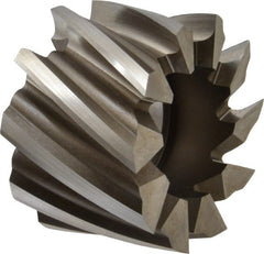 Keo - 2-1/4" Diam, 1" Arbor Hole Diam, 1-1/2" Length of Cut, 10 Flute, High Speed Steel, Finisher Shell End Mill - Right Hand Cut, Right Hand Spiral Flute, Uncoated - Exact Tooling