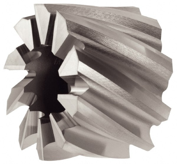 Keo - 3-1/2" Diam, 1-1/4" Arbor Hole Diam, 1-7/8" Length of Cut, 12 Flute, Cobalt, Finisher Shell End Mill - Right Hand Cut, Right Hand Spiral Flute, Uncoated - Exact Tooling